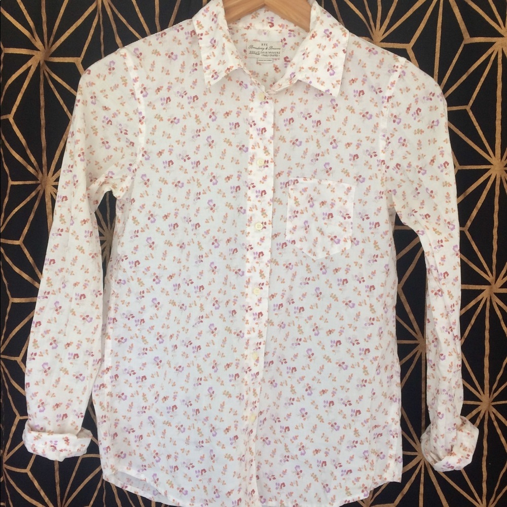 Madewell "Broadway & Broome" XS Floral Shirt